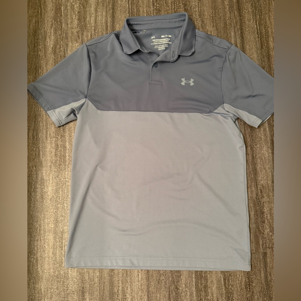 Under Armour two-tone short-sleeve polo shirt